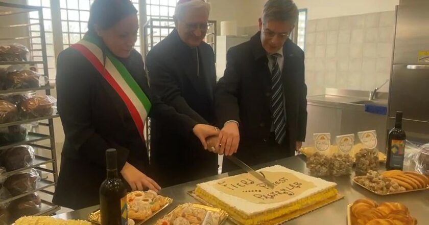 Inaugurazione del nuovo laboratorio di pasticceria in carcere