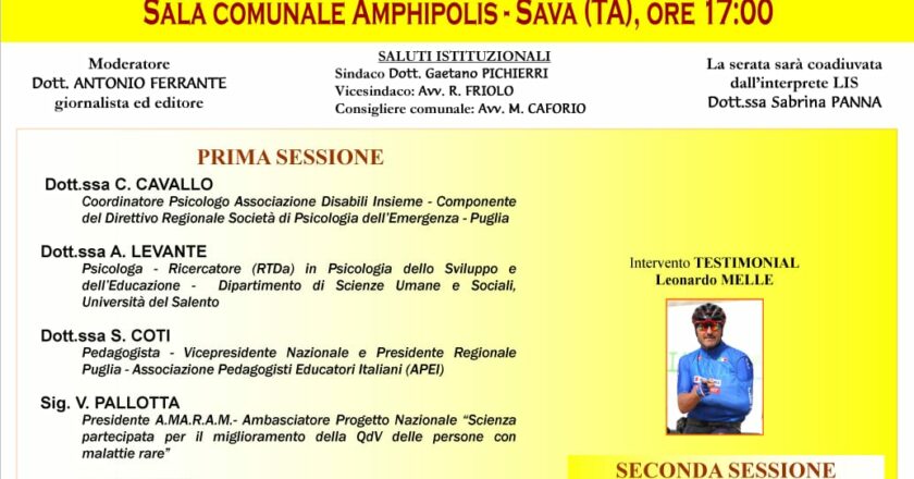 A Sava un convegno dell’Associazione Disabili Insieme