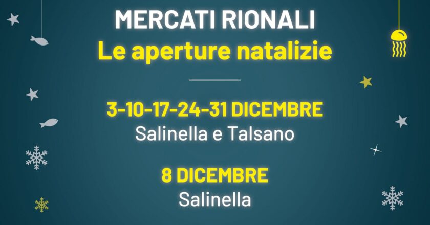 Mercati rionali, tutte le aperture straordinarie del periodo natalizio