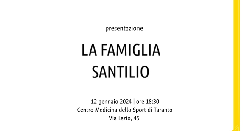 “La famiglia Santilio”, Teatrominimo APS ed il suo “quadernominimo” raccontano una grande eccellenza tarantina