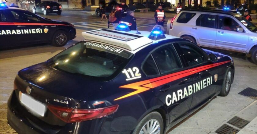 Percosse e minacce, arrestato 29enne Tarantino