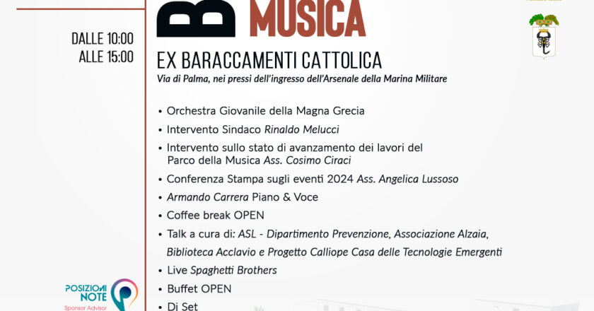 Piazzale BAC – Parco della Musica, venerdì 8 marzo la grande festa d’inaugurazione