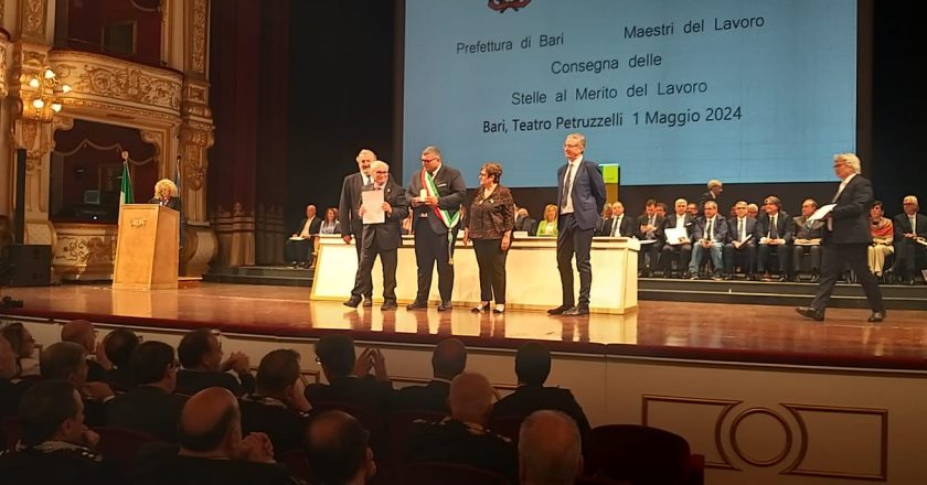 CERIMONIA DI PREMIAZIONE PER I SEI TARANTINI NOMINATI MAESTRI DEL LAVORO